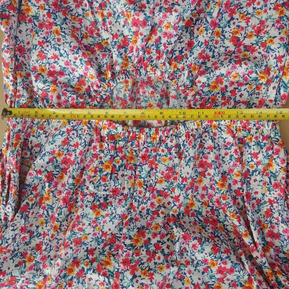 Old Navy Floral Print Puff Sleeve Dress - Multicolor - Picture 12 of 12